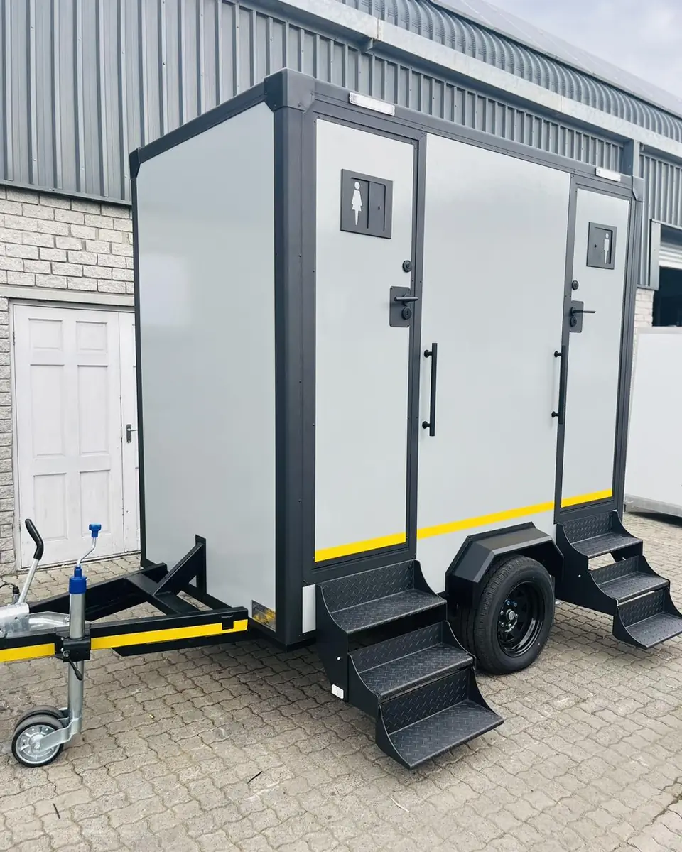Two-stall restroom trailer