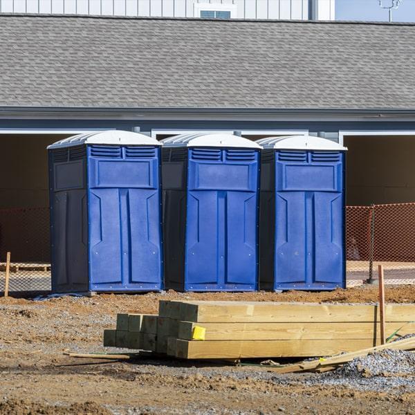 Heavy-duty construction site porta potty in Columbus, Ohio